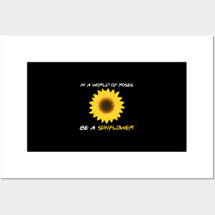 A Unique Art Of Sunflower With Amazing Saying Posters and Art